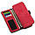 Стильний жіночий гаманець Kafa велюр червоний (3201 red), фото 2