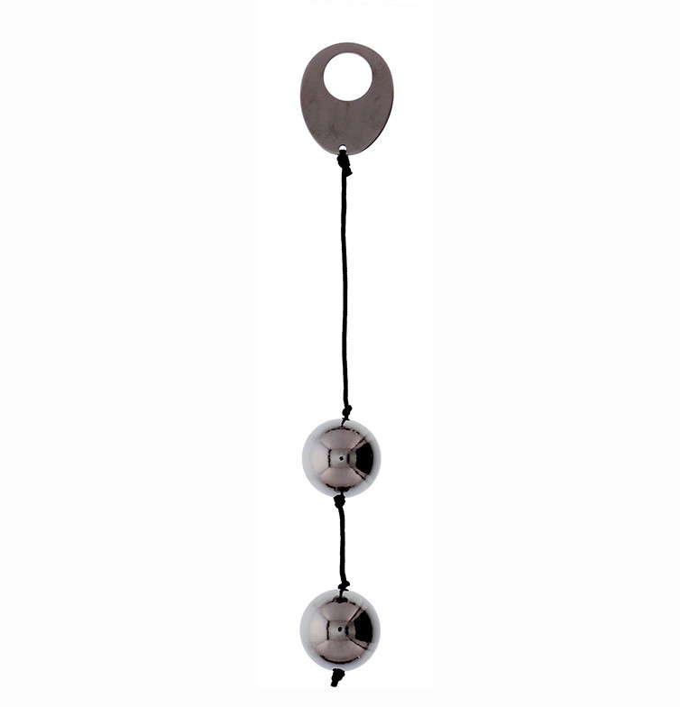 Кульки вагінальні металеві Domino Metallic Balls chrome black