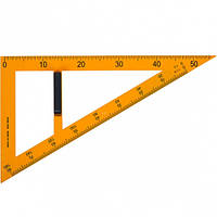 Треугольник прямоугольный пластиковый жёлтый для доски