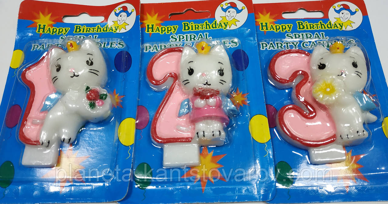 Свічки цифри (в торт) № M062 "HK" №0-9