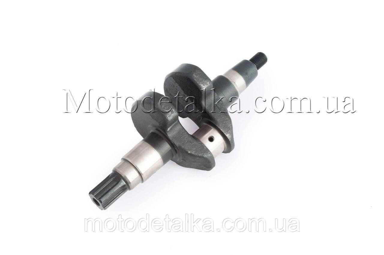 Колінвал м/б 178F (6Hp) (блакитний) (під шліци, Ø25 mm) 