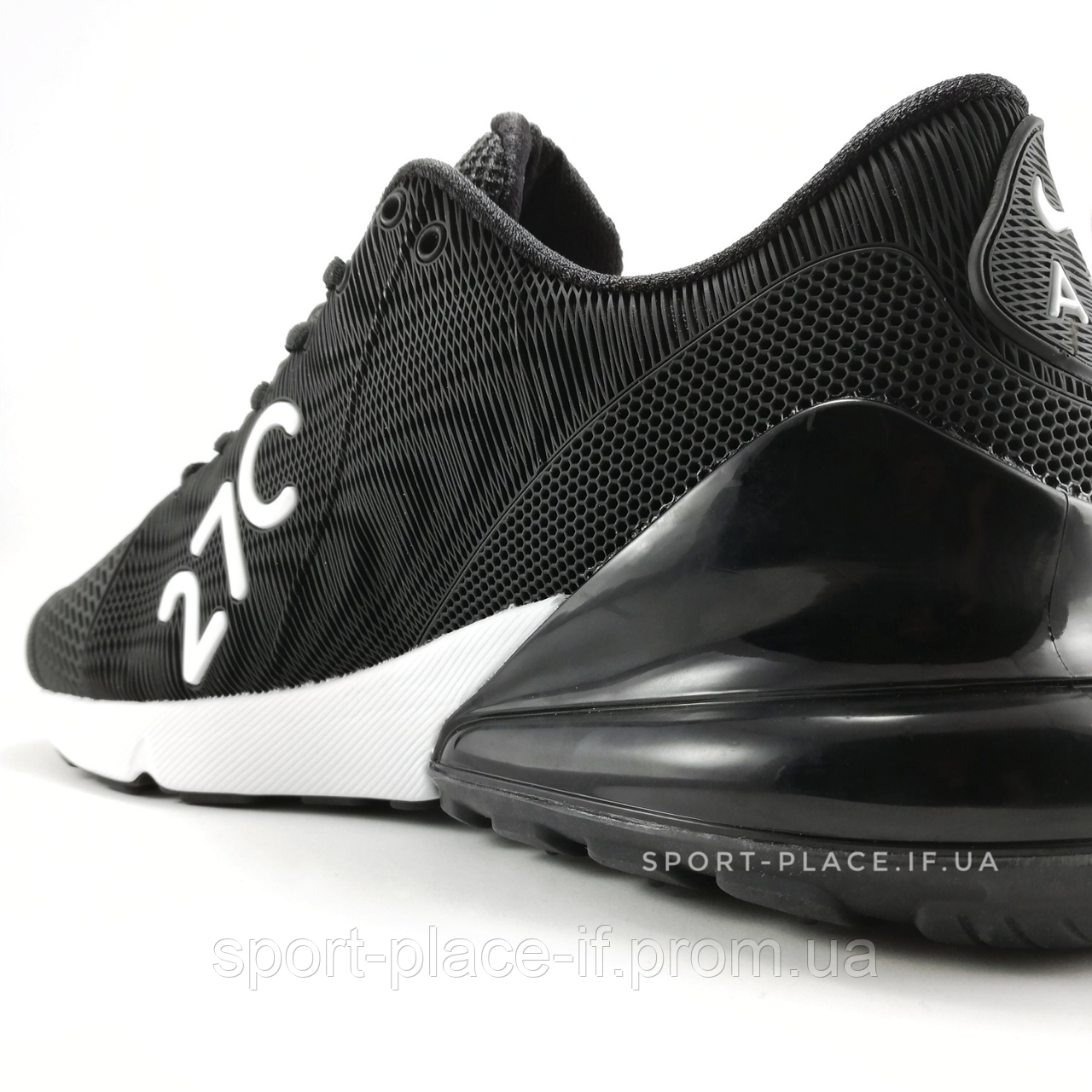 Мужские кроссовки Nike Air Max 270 black & white - фото 2 - id-p840665334