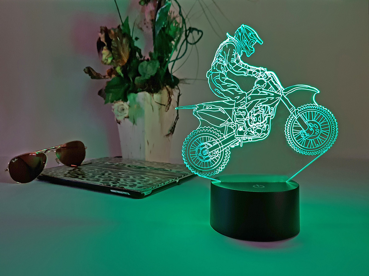 Змінна пластина для 3D-світильників "Мотоцикл 6" 3D TOYSLAMP