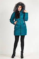 Куртка женская зимняя Бирюза 44-52 размер + подарок