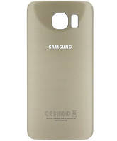 Задняя крышка для Samsung G925F Galaxy S6 Edge, золотистая, оригинал