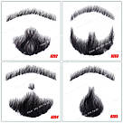 🧔 Борода та вуса реалістичні — накладка на сітці чорного кольору, фото 6