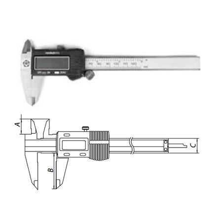 Штангенциркуль електронний ШЦЦ-I-250 - 0,01 ТМ*, фото 1