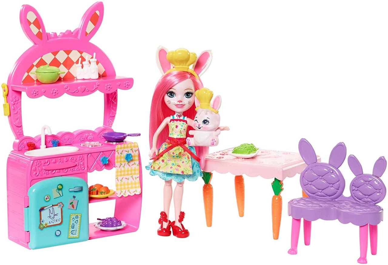 Энчантималс Enchantimals Ігровий набір Кухня веселощів кролика Брі Enchantimals Kitchen Fun Bree Bunny & Twist