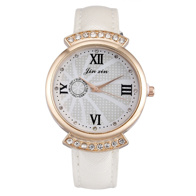 Жіночі годинники JX стрази золотисті 131-3, фото 1