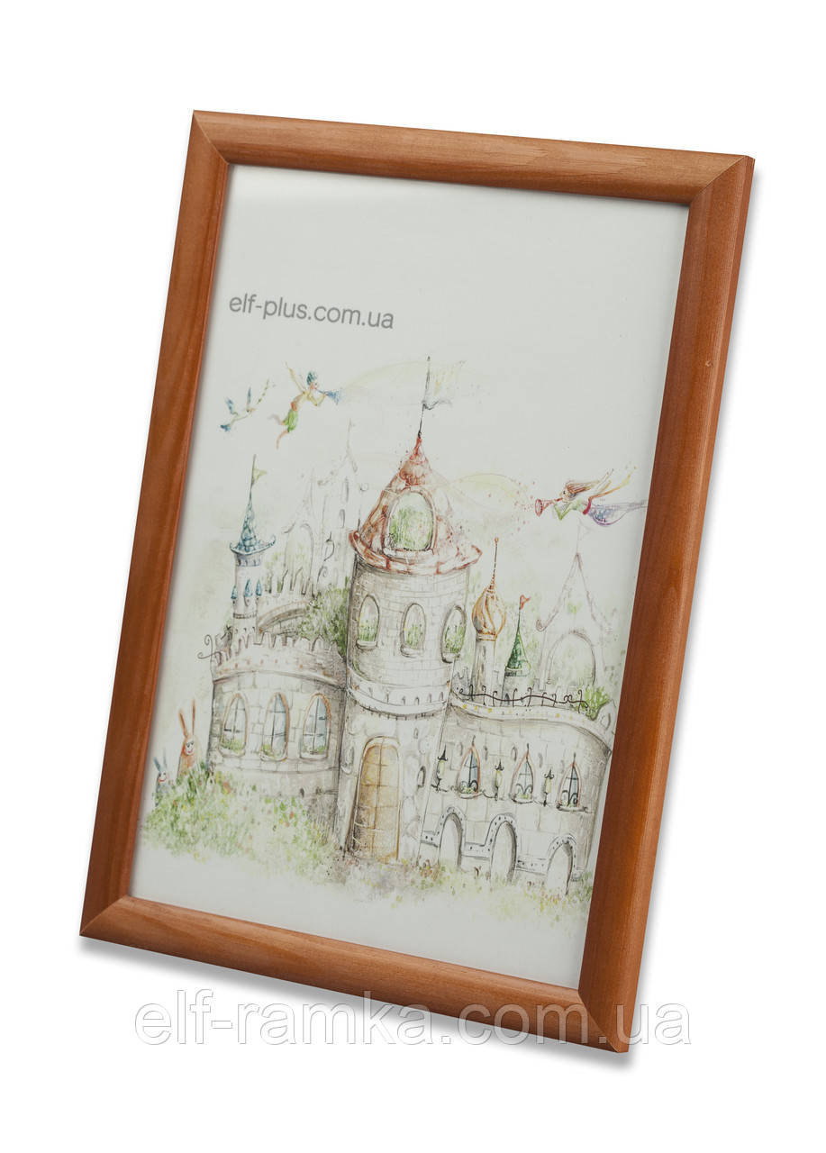 Купить Рамка а4 из дерева - Сосна коричневая 2,2 см. - со стеклом цена ...