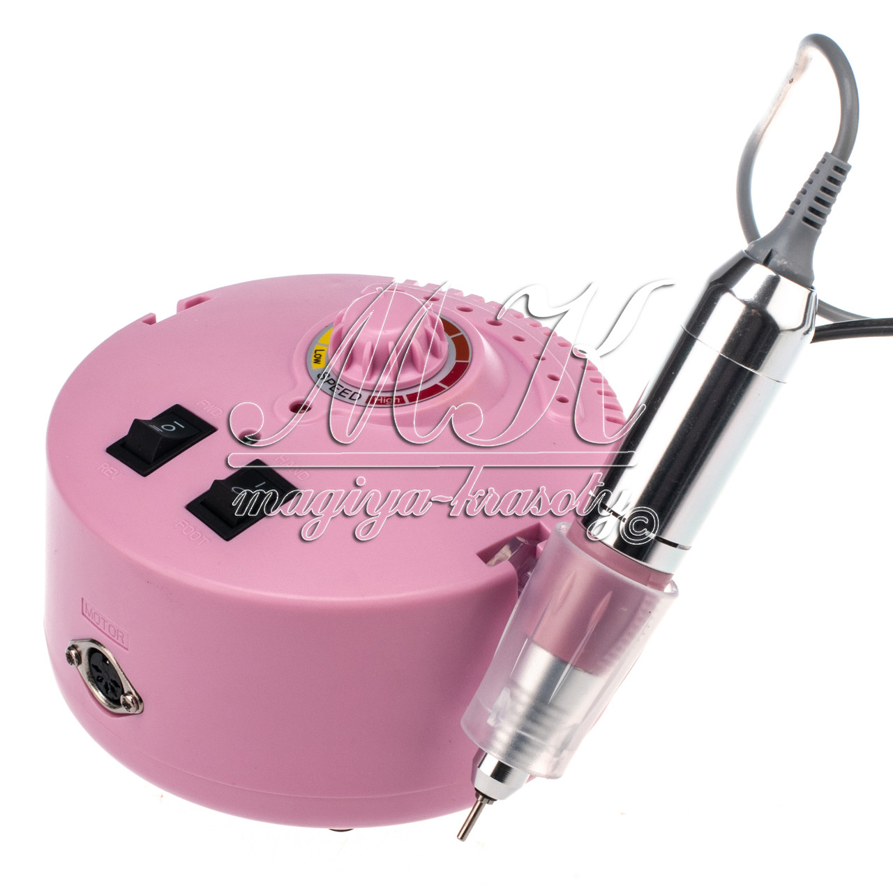 Фрезер для манікюру ZS-605, 35 000 обертів, 25 W, рожевий, фото 1