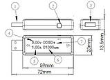 KEWEISI KWS-V20 USB тестер вимірювання ємності, струму, напруги, фото 3