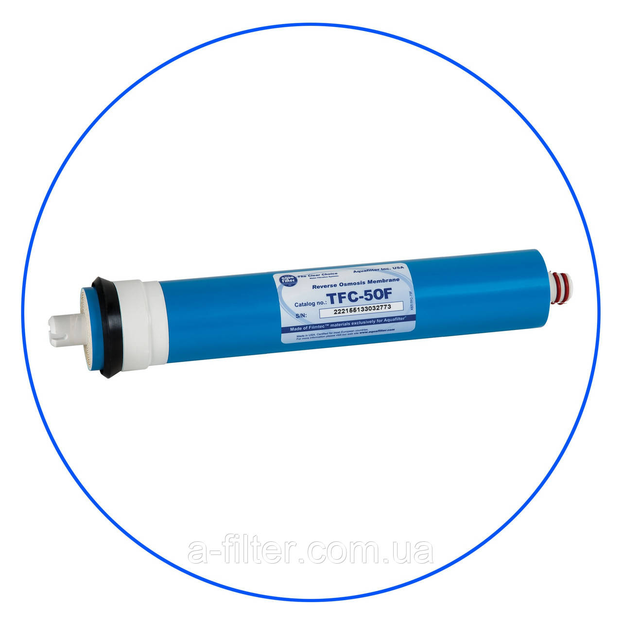 Мембрана AQUAFILTER, продуктивність 50 GPD, виробництва Filmtec®., фото 1