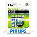 4шт Аккумулятор мізинчик Philips AA 900 mAh, фото 3