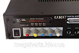 Підсилювач UKC KA-123 2*150 max + караоке, фото 3