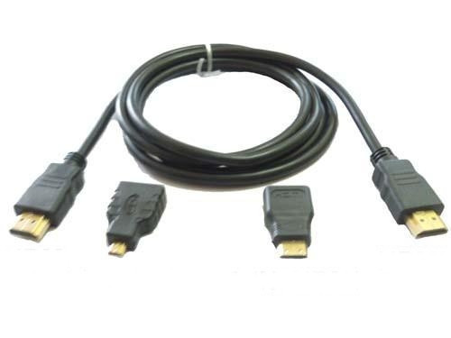Кабель Hdmi на Hdmi 1.5м 3 в 1 micro mini hdmi