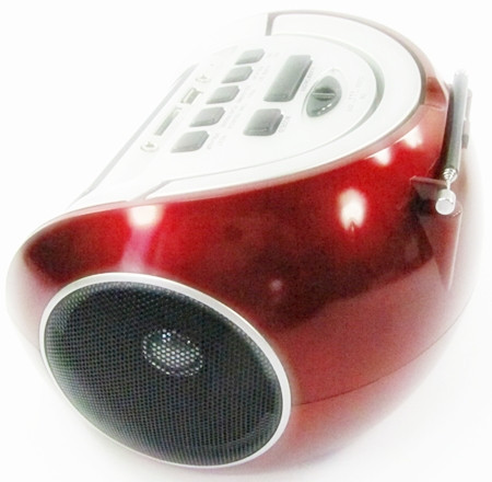 Бумбокс колонка караоке часы MP3 Golon RX 656Q Red - фото 3 - id-p44912662