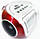 Бумбокс колонка караоке часы MP3 Golon RX 656Q Red, фото 4