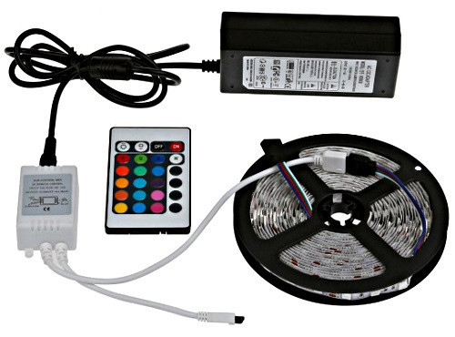 Смуга світлодіодна SMD 5050 RGB 5 м + пульт + блок
