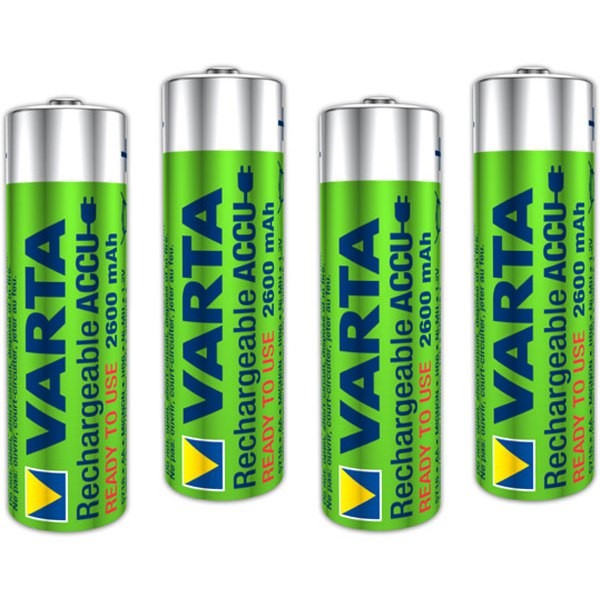 4шт аккумулятор VARTA 2600mAh AA Ready 2 Use ACCU - фото 3 - id-p92621329