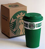 Чашка керамічна кружечка Starbucks Green 008, фото 6