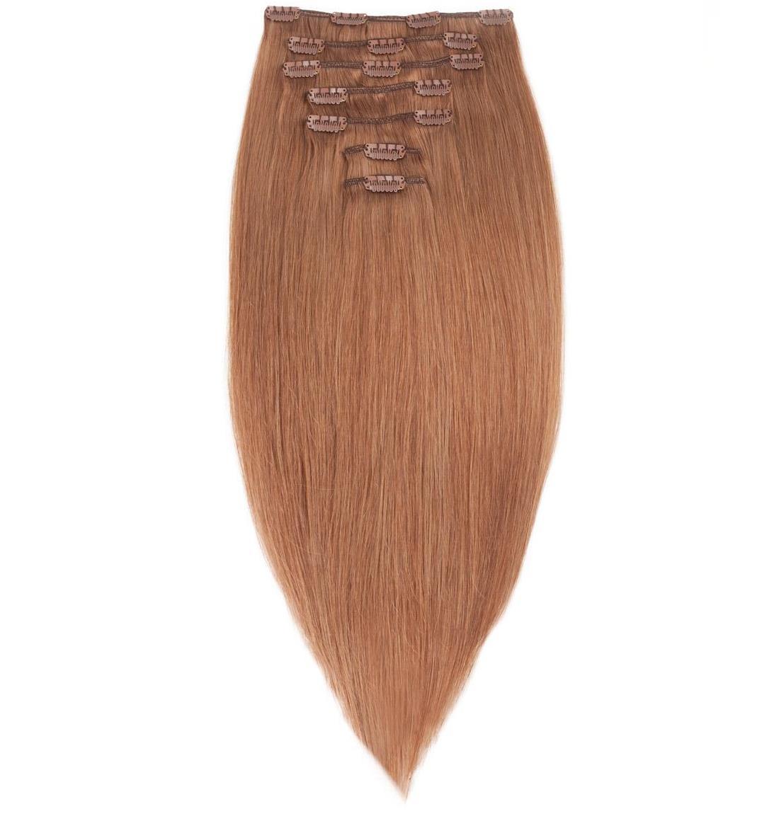 Волосся на шпильках 40 см. Колір #12 Темно-рудий, фото 1