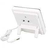 Цифровий термометр годинник гігрометр з датчиком HTC-2, фото 4