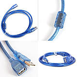 Кабель-подовжувач USB 2.0 A/F 1,5м, фото 3