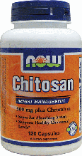Хітозан, Now Foods, Chitosan, 500 mg with Chromium 120 Caps