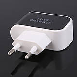 Адаптер зарядки 3USB 220V з потужністю 3.1A., фото 6