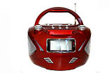 Бумбокс колонка годинник MP3 Golon RX 669Q Red, фото 3