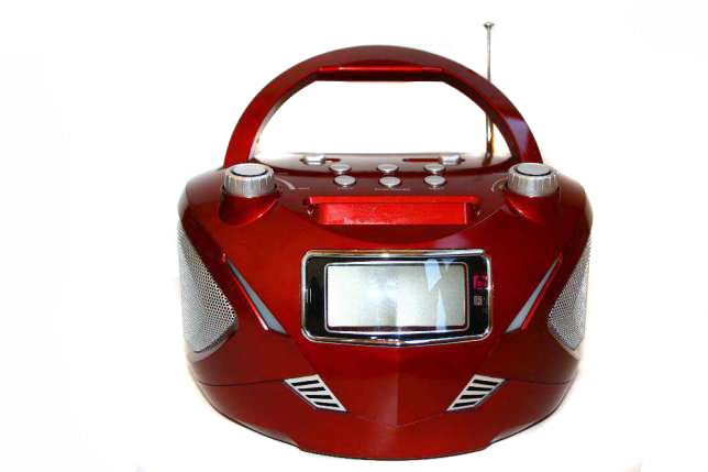 Бумбокс колонка часы MP3 Golon RX 669Q Red - фото 2 - id-p425489450