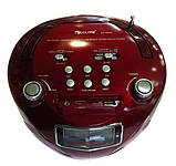 Бумбокс колонка годинник MP3 Golon RX 669Q Red, фото 4