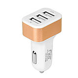 Автомобільна зарядка CAR від споживача на 3 USB, фото 5