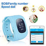 Дитячі розумні годинник Smart Watch GPS трекер Q50/G36 Light Blue, фото 2
