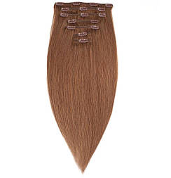 Волосся на шпильках 40 см 120 грамів. Колір #10 Натуральний русявий