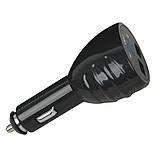 Вольтометр автомобіль 2 USB VST 708V Blue, фото 6
