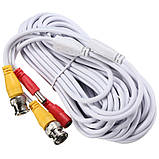 Кабель CCTV для відеоспостереження BNC+DC 15м, фото 6