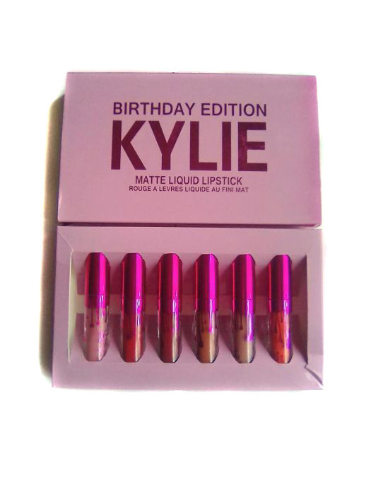 Набір рідких матових помад 6 в 1 Kylie 8626 Birthday Edition New