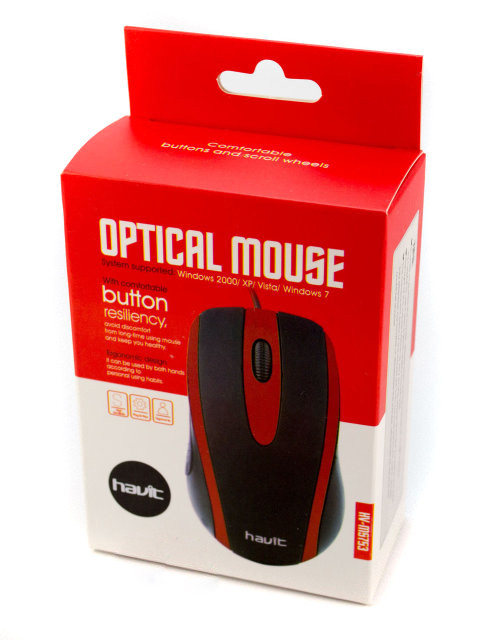 USB дротяна мишка Havit HV-MS753 Red