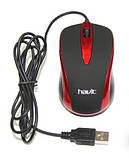 USB дротяна мишка Havit HV-MS753 Red, фото 4