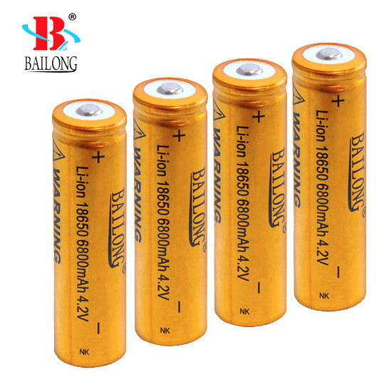 2шт Аккумулятор Li-Ion Bailong 18650 8800 mAh 4.2V Gold - фото 5 - id-p593711233