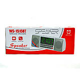 Портативна колонка MP3 годинник WS-15 bluetoooth Red, фото 6