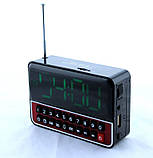 Портативна колонка MP3 годинник WS-1513 Black, фото 3