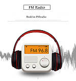 Навушники бездротові bluetooth microSD Mp3 MDR P47 BT, чорні, фото 6