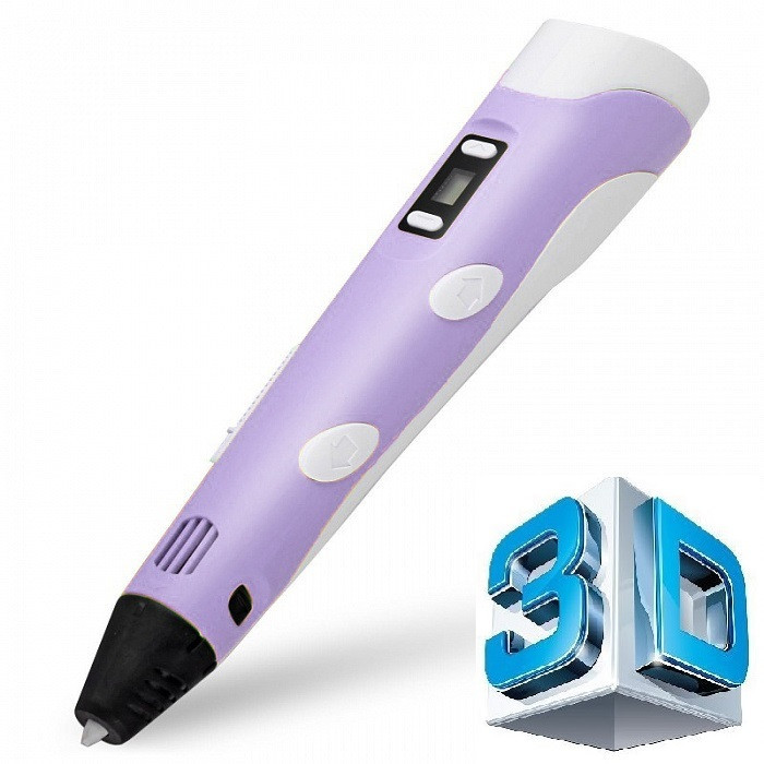 3D ручка горячая ручка Smart 3D Pen 2 Purple - фото 2 - id-p633837545