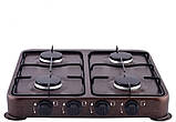 Настільна газова плита Domotec MS 6604 з чотирма конфорками., фото 2