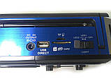 Портативна колонка MP3 USB Golon RX-277LSD Solar з сонячними панелями Blue, фото 5