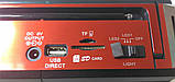 Портативна колонка MP3 USB Golon RX-277LSD Solar з сонячною панеллю Red, фото 5