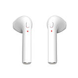 Наушник гарнитура Bluetooth I7 White, фото 3